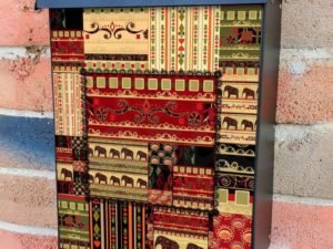 African Folk Quilt Pattern #2 Colonial Mailbox Cover