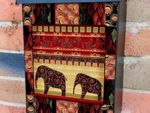 African Folk Quilt Pattern #3 Colonial Mailbox Cover
