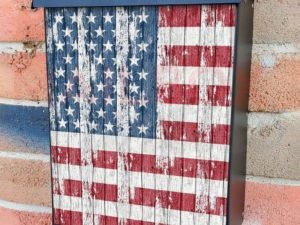 American USA Flag #1 Colonial Mailbox Cover