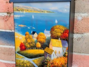 Seaside Italian Village Colonial Mailbox Cover