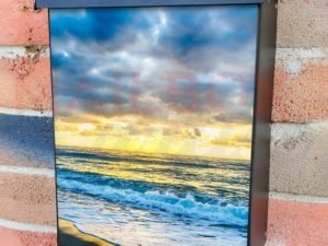 Sunset at the Ocean Colonial Mailbox Cover