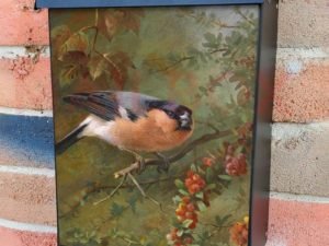 Bulfinch by Archibald Thorburn Colonial Mailbox Cover