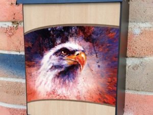 Beautiful Eagle Head Colonial Mailbox Cover