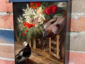 Doves by Jose Maria Bracho Colonial Mailbox Cover
