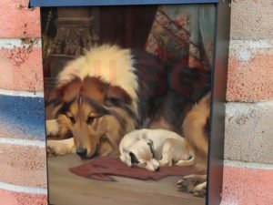 No Walk Today by Wright Barker Colonial Mailbox Cover