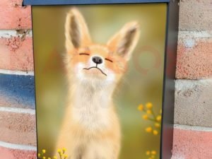 Cute  Spring Fox Colonial Mailbox Cover