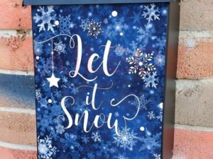 Beautiful Snowflakes Colonial Mailbox Cover