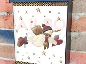 Cute Angel Snowman Colonial Mailbox Cover