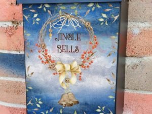 Pretty Jingle Bells Colonial Mailbox Cover