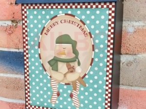 Snowman is Waiting for Christmas Colonial Mailbox Cover