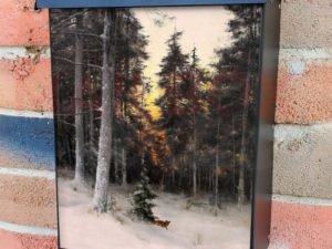 Beautiful Winter Painting #2 Colonial Mailbox Cover