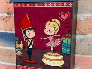 The Soldier and the Ballerina Colonial Mailbox Cover