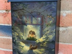 Christmas Visitor Colonial Mailbox Cover