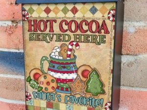 Santa's Favorite Hot Cocoa Colonial Mailbox Cover