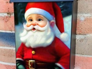 Cute Christmas Gnome #5 Colonial Mailbox Cover