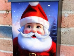 Cute Christmas Gnome #7 Colonial Mailbox Cover