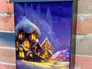 Christmas Night in Fairy Land Colonial Mailbox Cover