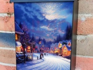 Christmas Night in the Village #11 Colonial Mailbox Cover