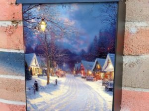 Christmas Night in the Village #15 Colonial Mailbox Cover