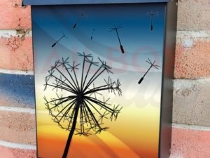 Beautiful  Dandelion Silhouette Colonial Mailbox Cover