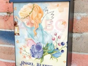 Cute Angel Blessing Colonial Mailbox Cover