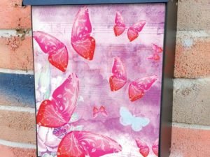 Vintage Butterflies Colonial Mailbox Cover