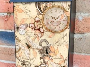 Vintage Butterfly Design #1 Colonial Mailbox Cover