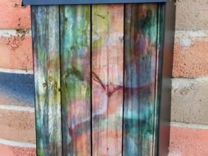 Colorful Wood Design #1 Colonial Mailbox Cover