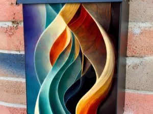 Beautiful Abstract Design #3 Colonial Mailbox Cover