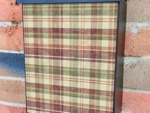 Mulberry Tartan Design  Colonial Mailbox Cover