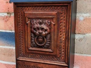 Lion Head Doorknocker Design Colonial Mailbox Cover