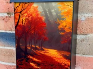 Sunny Fall Day Colonial Mailbox Cover