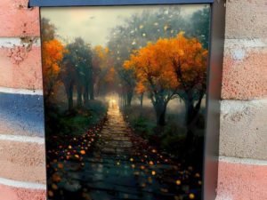 Rainy November #3 Colonial Mailbox Cover