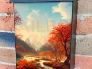 Autumn River Colonial Mailbox Cover