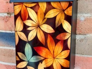 Colorful Leaves #2 Colonial Mailbox Cover