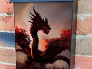 Autumn Dragon  Colonial Mailbox Cover