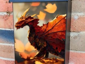 Autumn Dragon #1 Colonial Mailbox Cover
