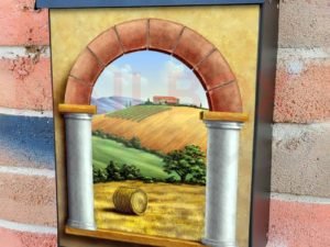 Italian Country Window Colonial Mailbox Cover