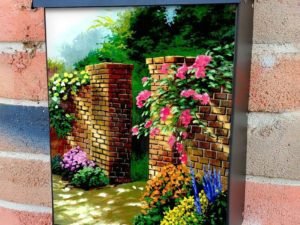 Tales of the Rose Garden Colonial Mailbox Cover