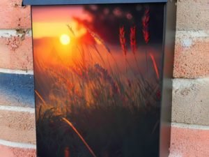 Beautiful Summer Morning Colonial Mailbox Cover