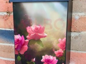 Roses in the Forest Colonial Mailbox Cover