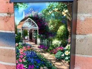 Victorian Summer Garden Colonial Mailbox Cover