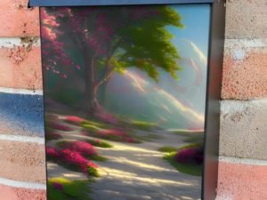 Spring in the Park #8 Colonial Mailbox Cover