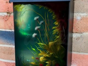 Riverbank Flowers Colonial Mailbox Cover