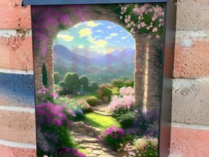 Gate to the Meadow #2 Colonial Mailbox Cover