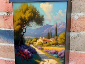 Summer in Provence #6 Colonial Mailbox Cover