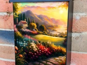 Summer in Tuscany #2 Colonial Mailbox Cover