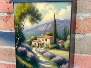 Summer in Provence #8 Colonial Mailbox Cover