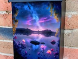 Summer Milky Way Colonial Mailbox Cover