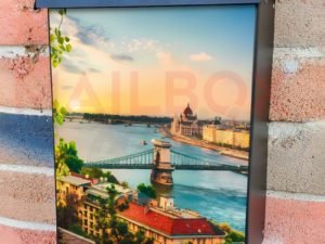 Beautiful Danube in Budapest  Colonial Mailbox Cover